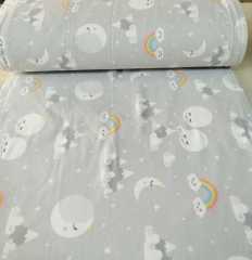 Gökkuşağı Pazen Kumaş gri