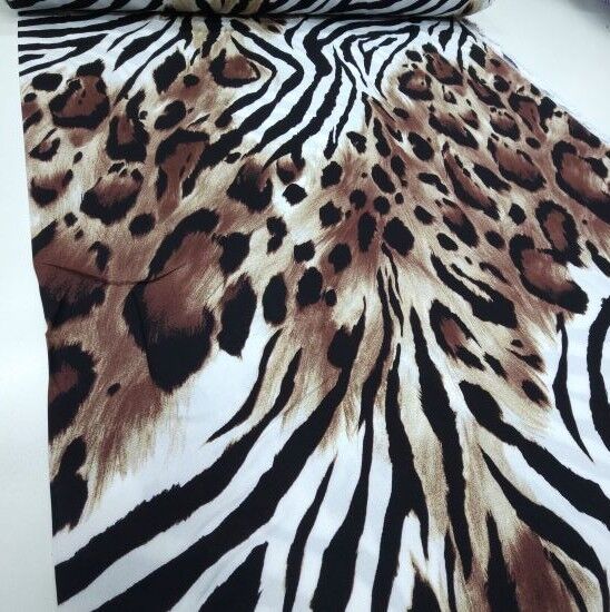 New Leopar Viskon Kumaş