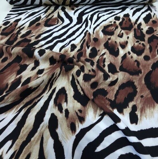 New Leopar Viskon Kumaş