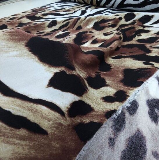 New Leopar Viskon Kumaş