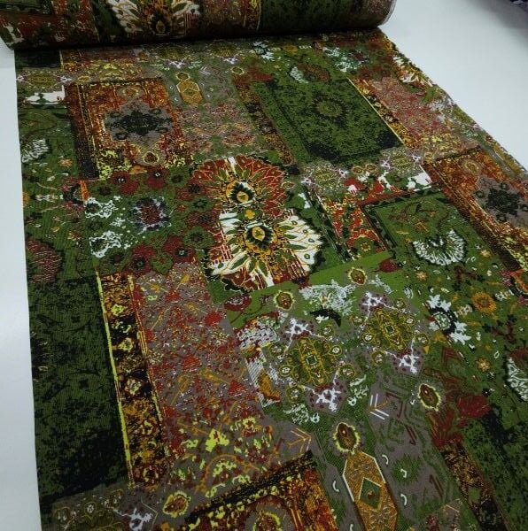 Rebirth Viskon Kumaş Yeşil