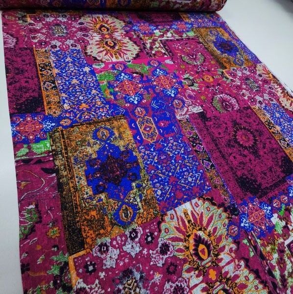 Rebirth Viskon Kumaş Pembe