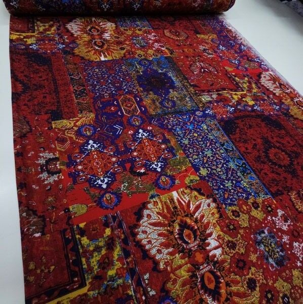 Rebirth Viskon Kumaş Bordo