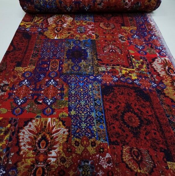 Rebirth Viskon Kumaş Bordo