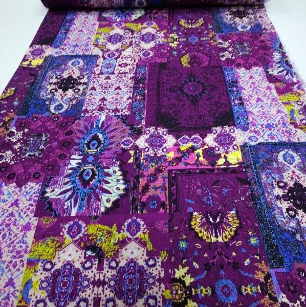 Rebirth Viskon Kumaş Mor