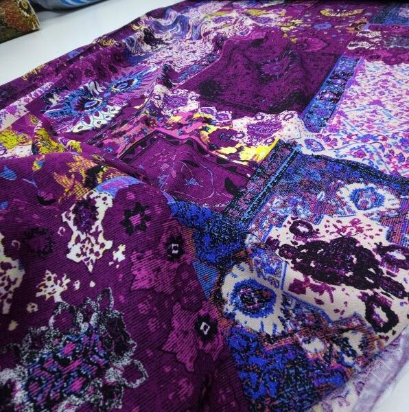 Rebirth Viskon Kumaş Mor