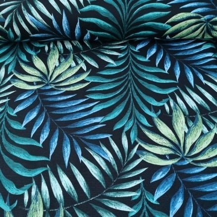 Akasya dalları duck keten siyah