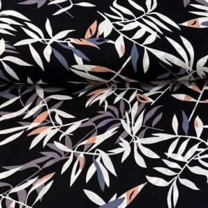 Söğüt Dalları Viskon Kumaş lila