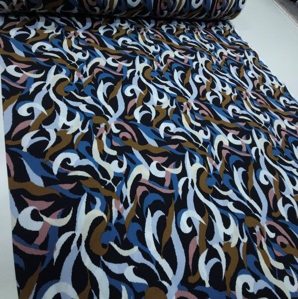 Petrol Esinti Viskon Kumaş