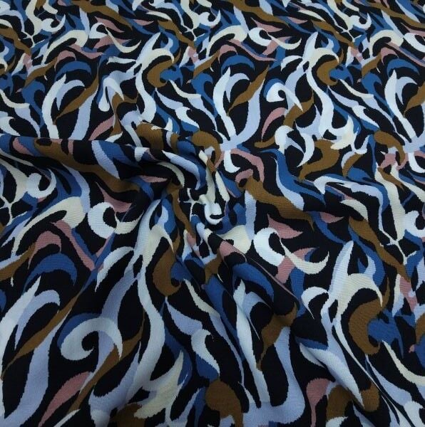 Petrol Esinti Viskon Kumaş