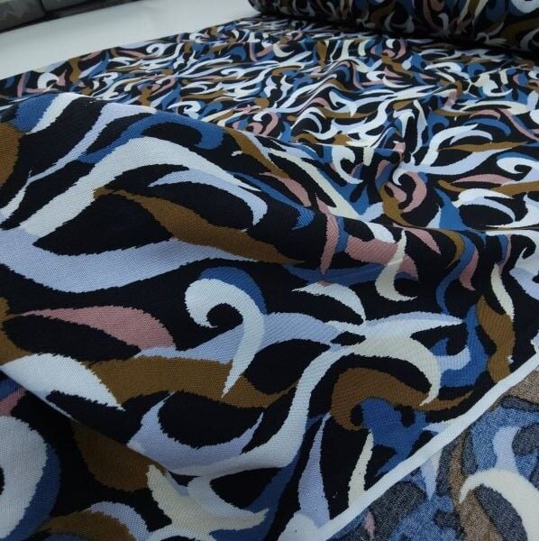 Petrol Esinti Viskon Kumaş