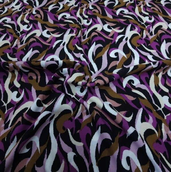 Mor Esinti Viskon Kumaş