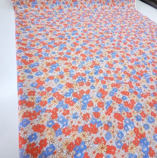 İlkbahar Çiçekleri Pamuklu Keten