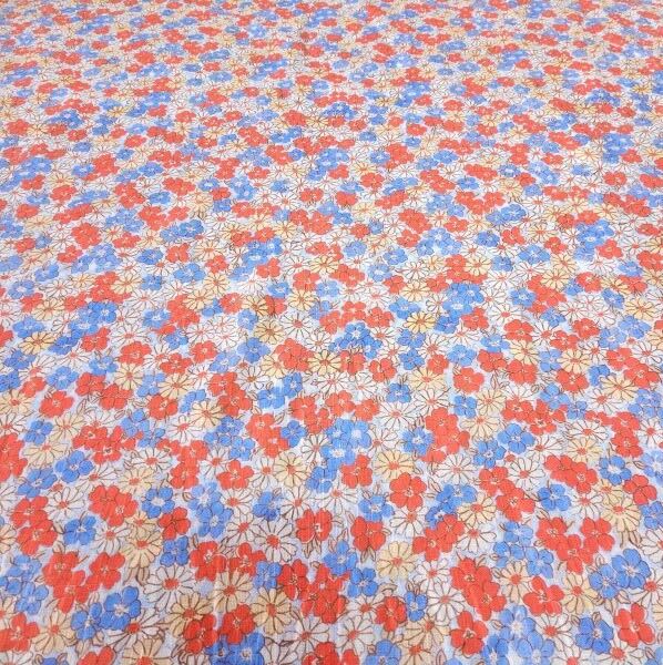 İlkbahar Çiçekleri Pamuklu Keten