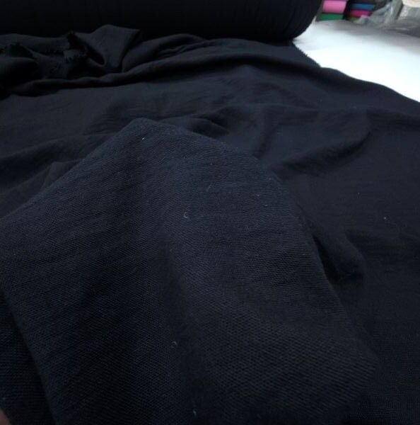 Pera Keten Kumaş Siyah