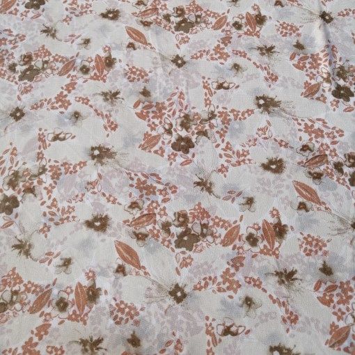 Minik Çiçekler Şifon Kumaş