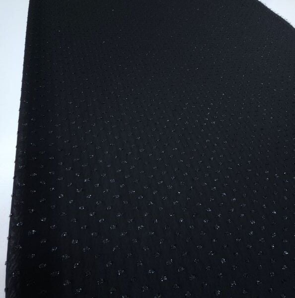 Ponpon Tül Kumaş Siyah