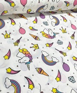 Unicorn Poplin Kumaş