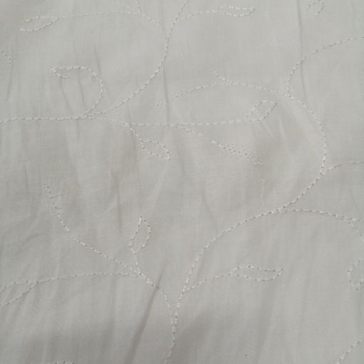 Nakışlı Keten Kumaş (Defolu toz lekeli)