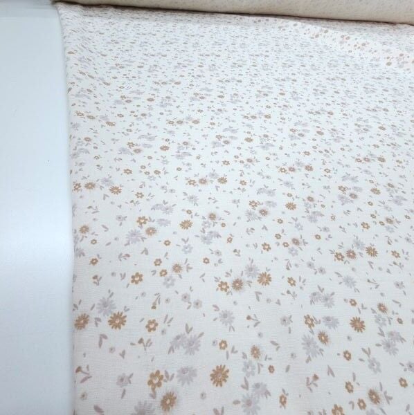 Çift Katlı Müslin Kumaş Soft Çiçekler
