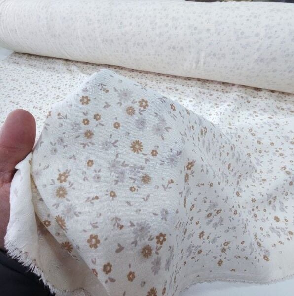 Çift Katlı Müslin Kumaş Soft Çiçekler