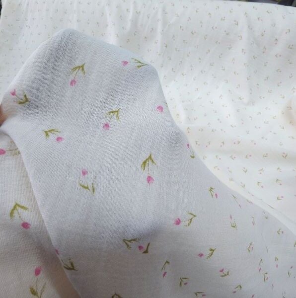 Çift Katlı Müslin Kumaş Lale Pembe