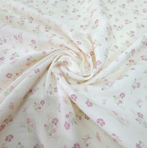 Çift Katlı Müslin Kumaş Mutluluk Eflatun