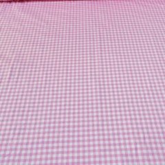 Küçük Kareli Zefir Kumaş pembe