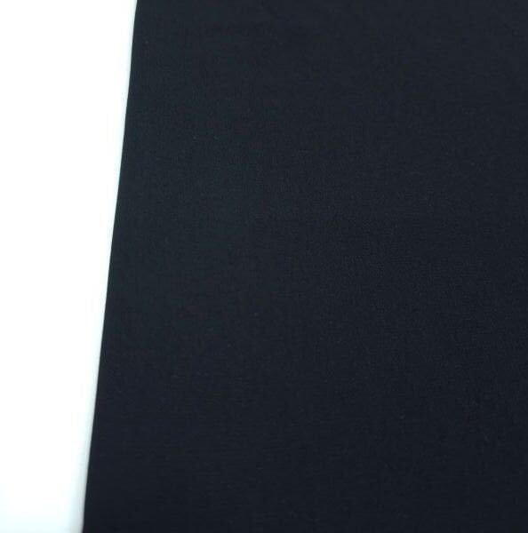Gramajlı Krep Kumaş Siyah