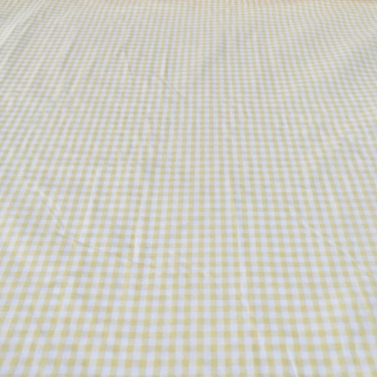 Küçük Kareli Zefir Kumaş sarı