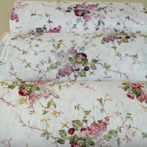 Canlı Güller Poplin Kumaş