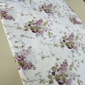 Canlı Güller Poplin Kumaş mor