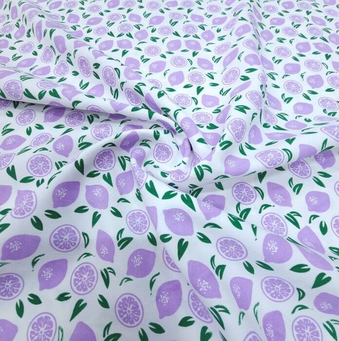 Meyve Şöleni Modal Kumaş Limonlar