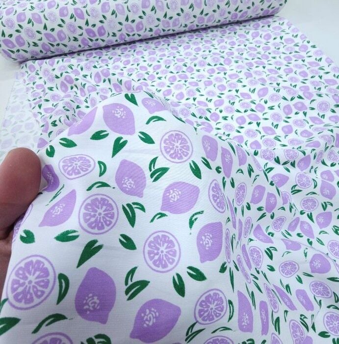 Meyve Şöleni Modal Kumaş Limonlar