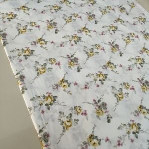 Küçük Çiçekler Poplin sarı