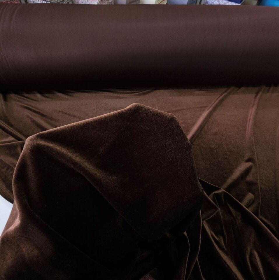 Kahverengi Kadife Kumaş