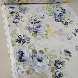 Koyu Zemin Soft Güller gri