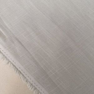 Flamlı Keten Kumaş Bej