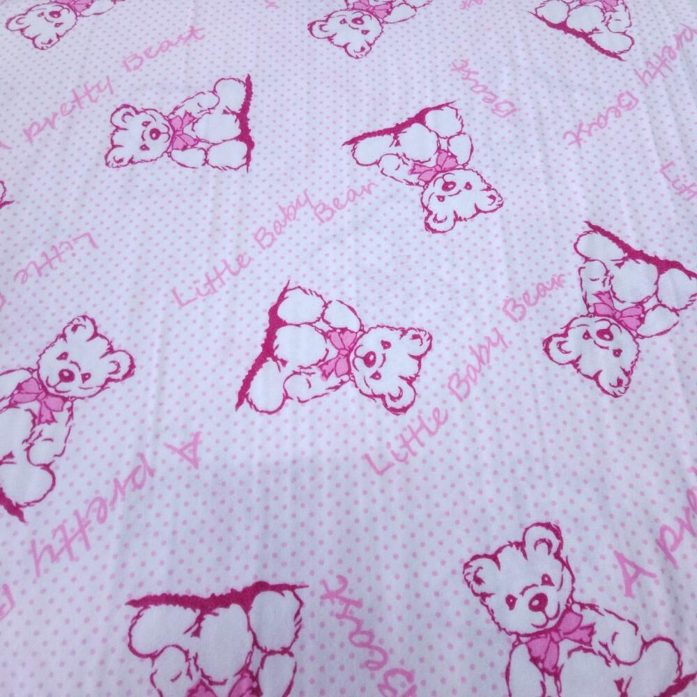 Ayıcıklar Pazen Kumaş pembe