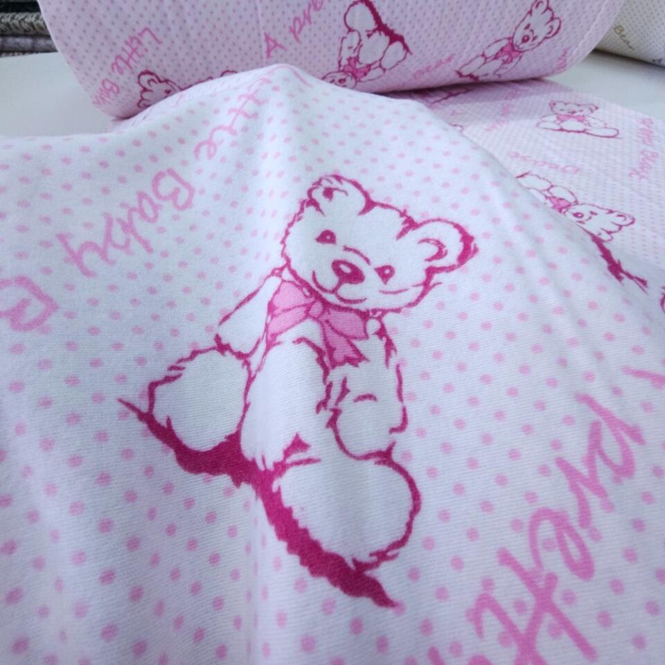 Ayıcıklar Pazen Kumaş pembe