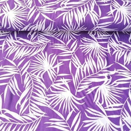 Geniş Dallar Viskon Kumaş lila