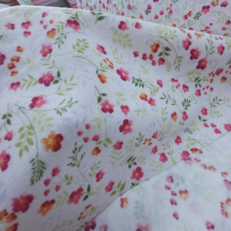 Çıtır Çiçekler Pazen Kumaş pembe