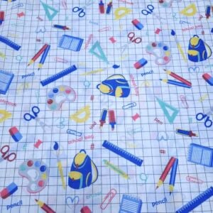 Okul Gereçleri Mavi Raşel Kumaş