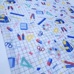 Okul Gereçleri Mavi Raşel Kumaş