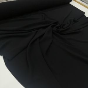 Siyah Portoriko Krep Kumaş