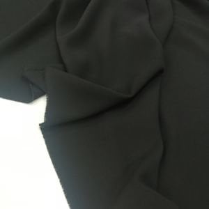 Siyah Portoriko Krep Kumaş