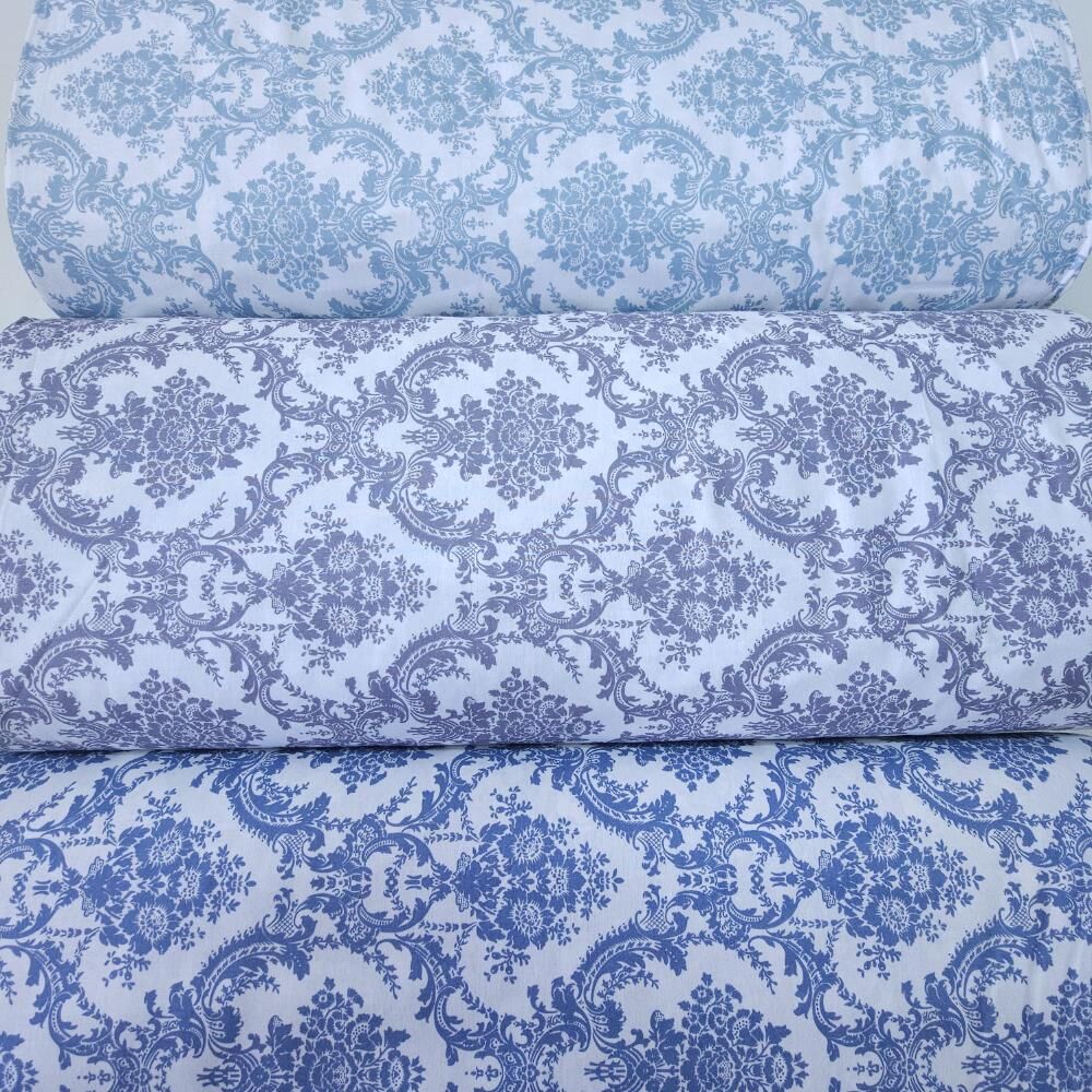 Damask Desen Poplin Kumaş