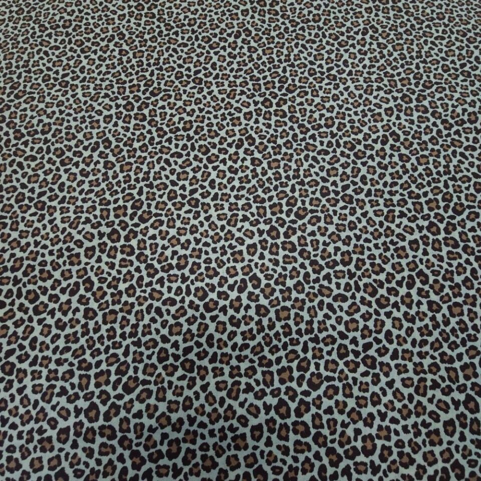 Poplin Kumaş Leopar