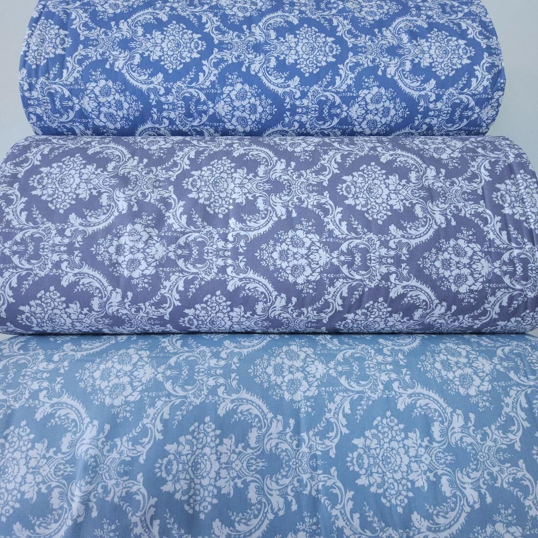 Koyu Damask Poplin Kumaş