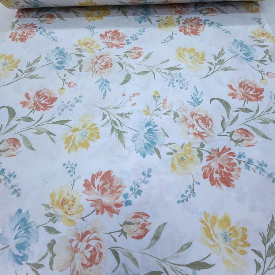 Mutluluk Poplin Kumaş sarı
